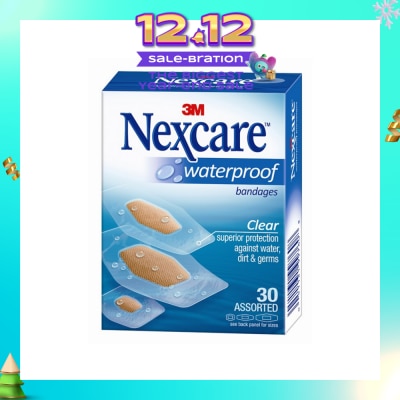3M NEXCARE Bandage Waterproof Clear 30s