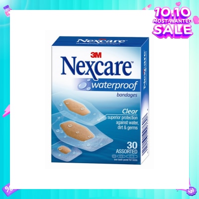 3M NEXCARE Bandage Waterproof Clear 30s