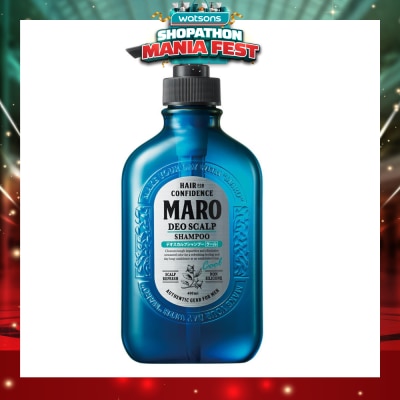 MARO - Deo Scalp Cool Shampoo (Cleanse Away Unwanted Sebum in Clogged Pores Preventing Unpleasasnt Odor from Hair Root) 400ml