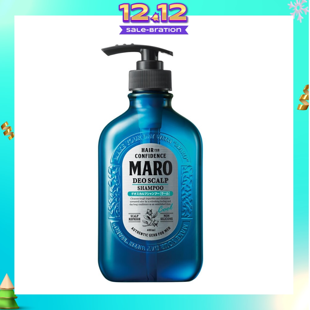 Deo Scalp Cool Shampoo (Cleanse Away Unwanted Sebum in Clogged Pores Preventing Unpleasasnt Odor from Hair Root) 400ml