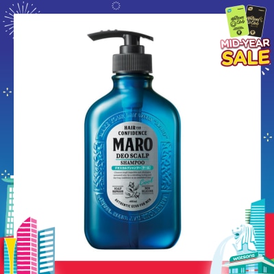 MARO Deo Scalp Cool Shampoo (Cleanse Away Unwanted Sebum in Clogged Pores Preventing Unpleasasnt Odor from Hair Root) 400ml