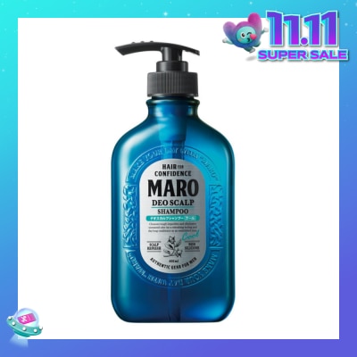 MARO Deo Scalp Cool Shampoo (Cleanse Away Unwanted Sebum in Clogged Pores Preventing Unpleasasnt Odor from Hair Root) 400ml