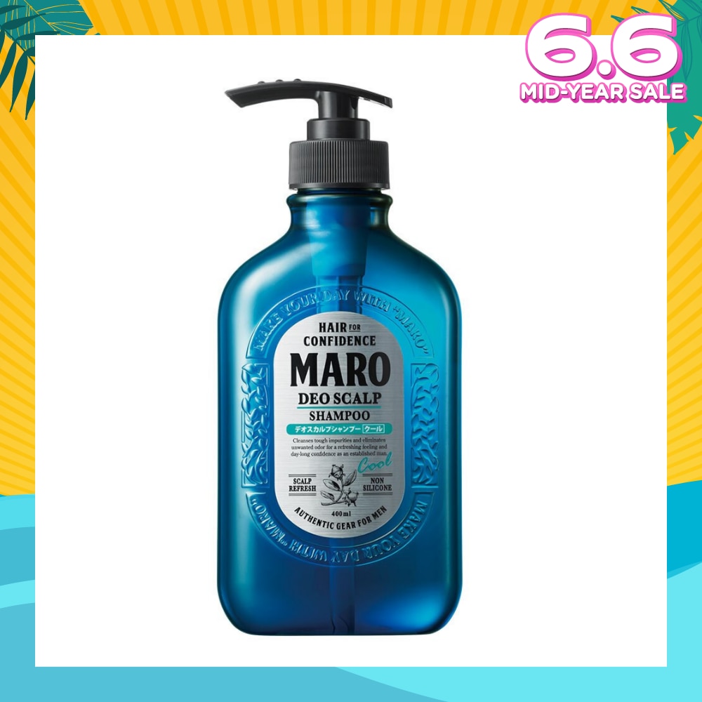 Deo Scalp Cool Shampoo (Cleanse Away Unwanted Sebum in Clogged Pores Preventing Unpleasasnt Odor from Hair Root) 400ml
