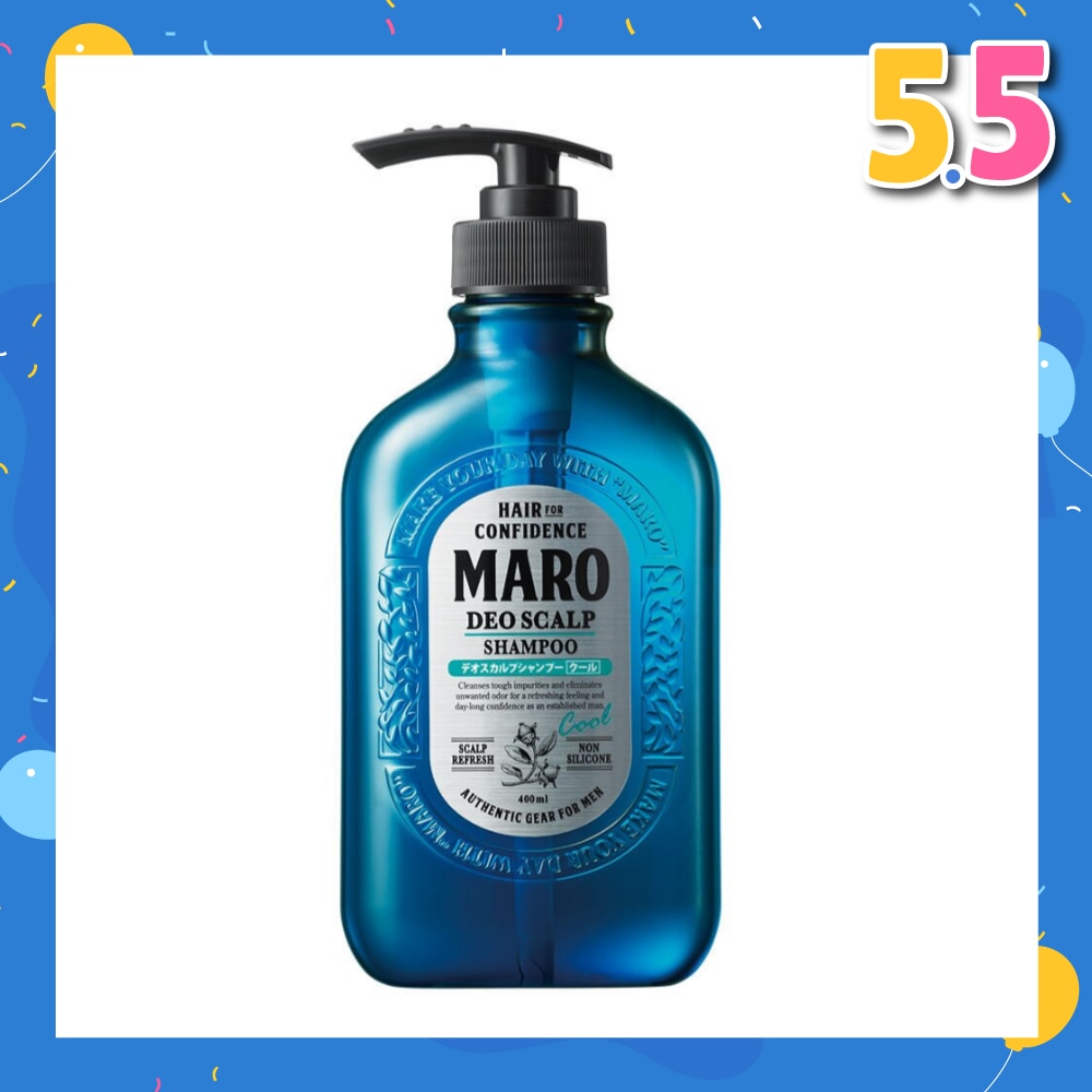 Deo Scalp Cool Shampoo (Cleanse Away Unwanted Sebum in Clogged Pores Preventing Unpleasasnt Odor from Hair Root) 400ml