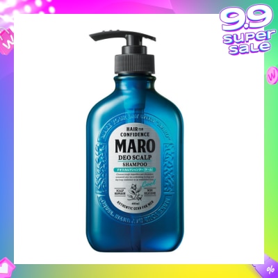 MARO Deo Scalp Cool Shampoo (Cleanse Away Unwanted Sebum in Clogged Pores Preventing Unpleasasnt Odor from Hair Root) 400ml