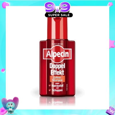 ALPECIN - Double Effect Caffeine Anti-Dandruff Shampoo (Helps to Reduce Hair Loss & Removes Dandruff Gently) 200ml image