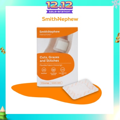 SMITH & NEPHEW Adhesive Dressing 8.3cm x 6cm 5s