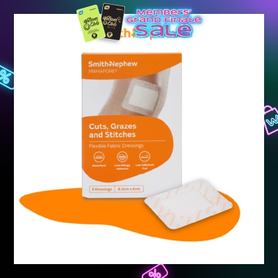 SMITH & NEPHEW Adhesive Dressing 8.3cm x 6cm 5s