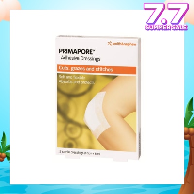 SMITH & NEPHEW Adhesive Dressing 8.3cm x 6cm 5s