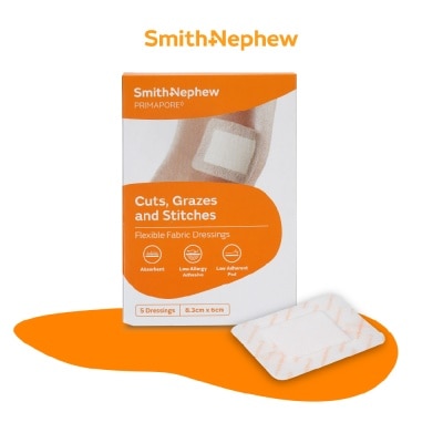 SMITH & NEPHEW Adhesive Dressing 8.3cm x 6cm 5s