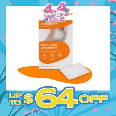 SMITH & NEPHEW - Adhesive Dressing 8.3cm x 6cm 5s