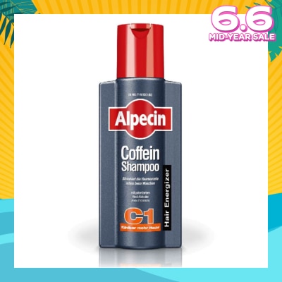 ALPECIN Caffeine Hair Energizer Shampoo C1 (Helps to Reduce Hair Loss & Preserve Hair Growth) 250ml