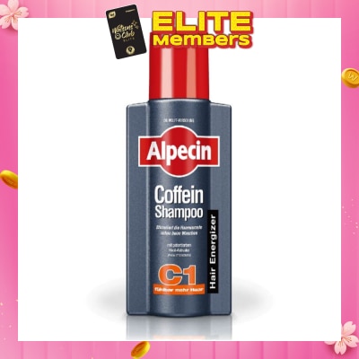 ALPECIN Caffeine Hair Energizer Shampoo C1 (Helps to Reduce Hair Loss & Preserve Hair Growth) 250ml