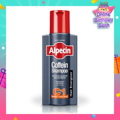 ALPECIN Caffeine Hair Energizer Shampoo C1 (Helps to Reduce Hair Loss & Preserve Hair Growth) 250ml
