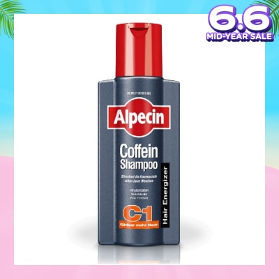 ALPECIN Caffeine Hair Energizer Shampoo C1 (Helps to Reduce Hair Loss & Preserve Hair Growth) 250ml