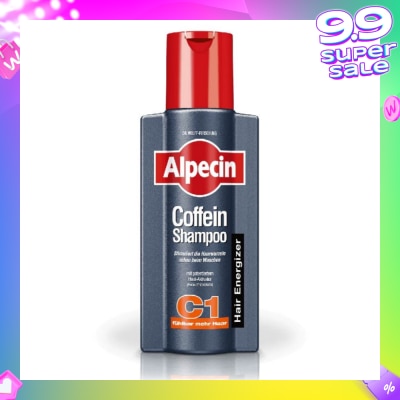 ALPECIN Caffeine Hair Energizer Shampoo C1 (Helps to Reduce Hair Loss & Preserve Hair Growth) 250ml
