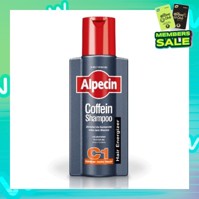 ALPECIN Caffeine Hair Energizer Shampoo C1 (Helps to Reduce Hair Loss & Preserve Hair Growth) 250ml