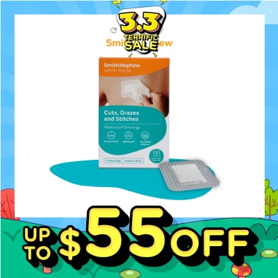 SMITH & NEPHEW Opsite Post-Op Clear Adhesvie Waterproof Dressing 6.5cm X 5cm X 5pcs