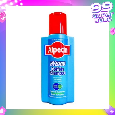 ALPECIN Hybrid Caffeine Shampoo For Sensitive Or Itchy Scalps (Helps to Reduce Hair Loss) 250ml
