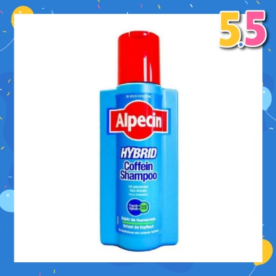 ALPECIN Hybrid Caffeine Shampoo For Sensitive Or Itchy Scalps (Helps to Reduce Hair Loss) 250ml