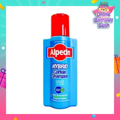 ALPECIN Hybrid Caffeine Shampoo For Sensitive Or Itchy Scalps (Helps to Reduce Hair Loss) 250ml