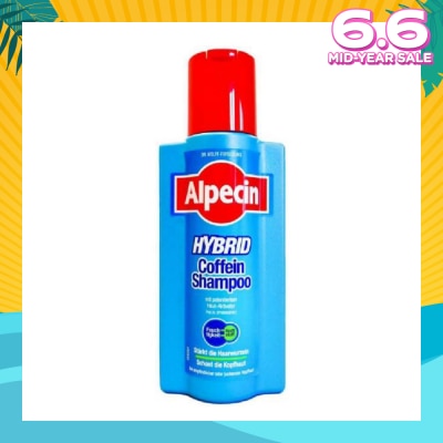 ALPECIN Hybrid Caffeine Shampoo For Sensitive Or Itchy Scalps (Helps to Reduce Hair Loss) 250ml