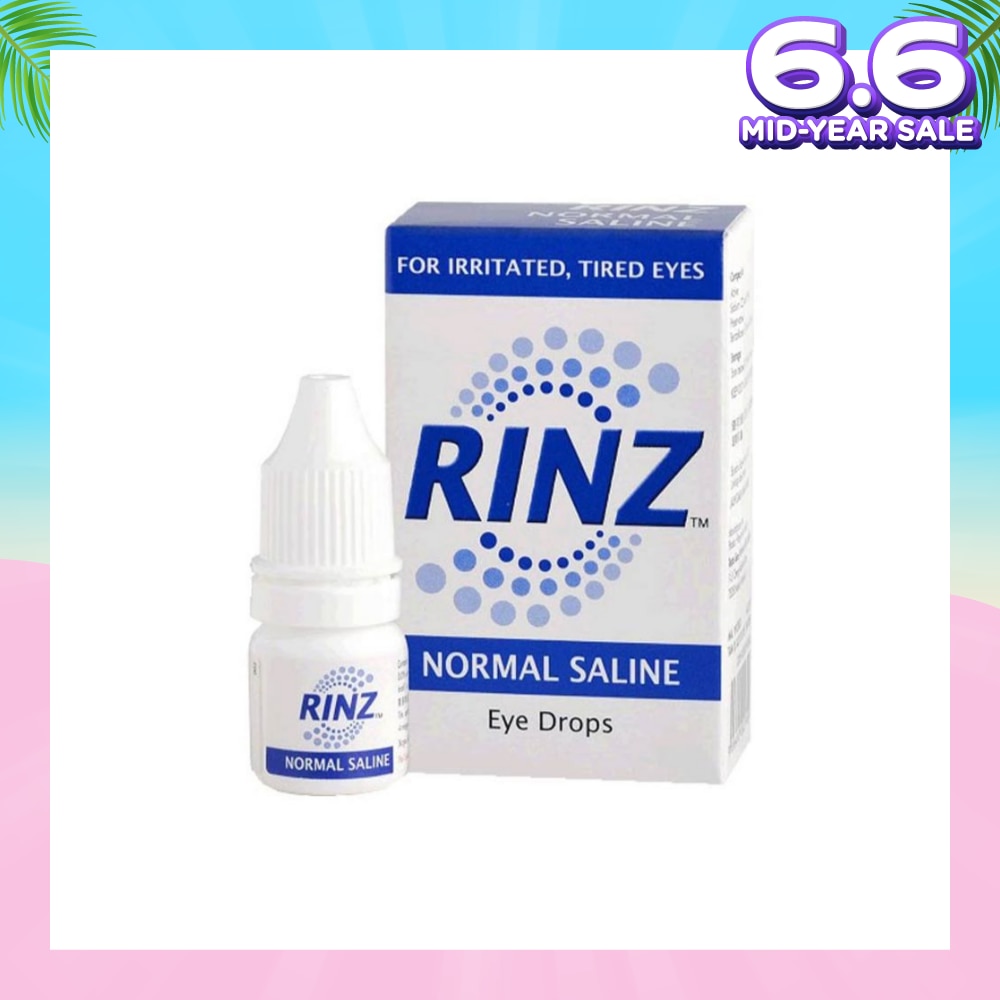 Rinz Normal Saline Eye Drops (For Irritated and Tired Eyes) 5ml