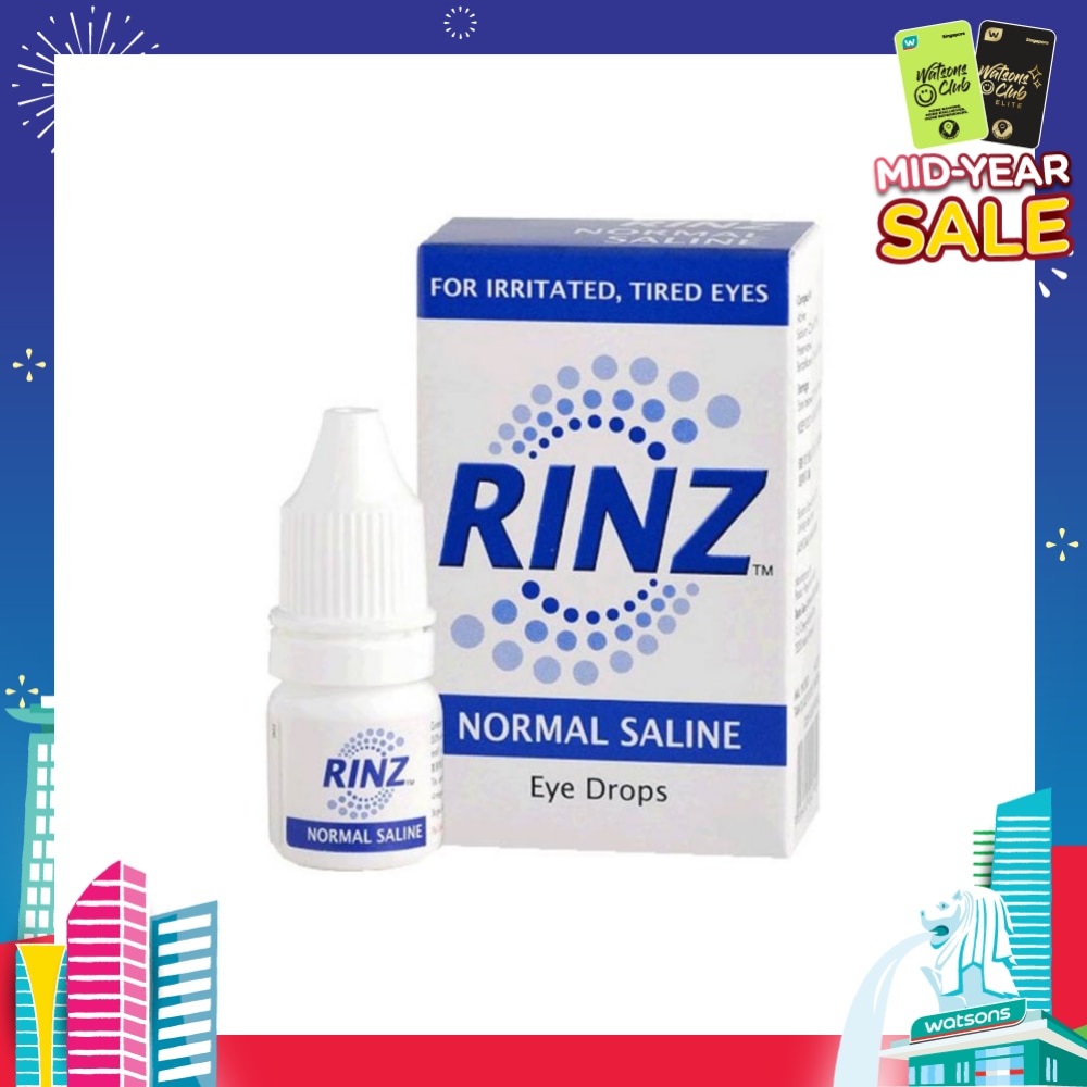 Rinz Normal Saline Eye Drops (For Irritated and Tired Eyes) 5ml