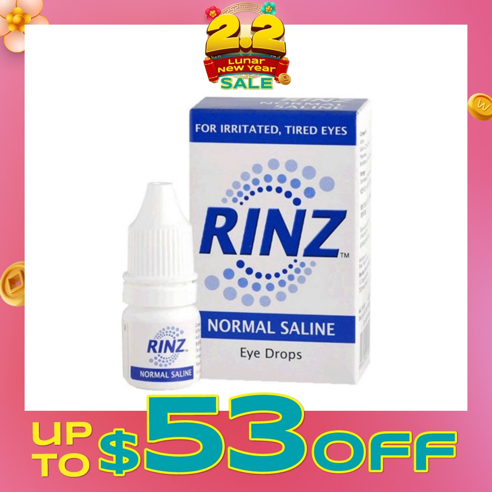Rinz Normal Saline Eye Drops (For Irritated and Tired Eyes) 5ml