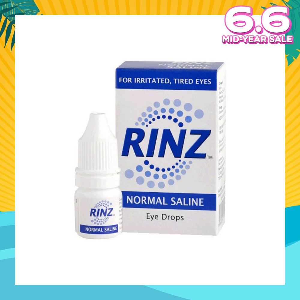 Rinz Normal Saline Eye Drops (For Irritated and Tired Eyes) 5ml