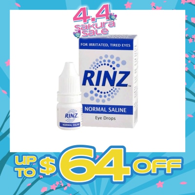 RINZ - Rinz Normal Saline Eye Drops (For Irritated and Tired Eyes) 5ml