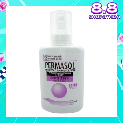 ICM PHARMA Permasol Antiseptic Cleansing Solution 120ml