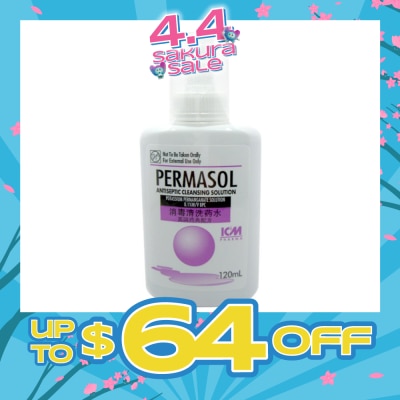 ICM PHARMA - Permasol Antiseptic Cleansing Solution 120ml