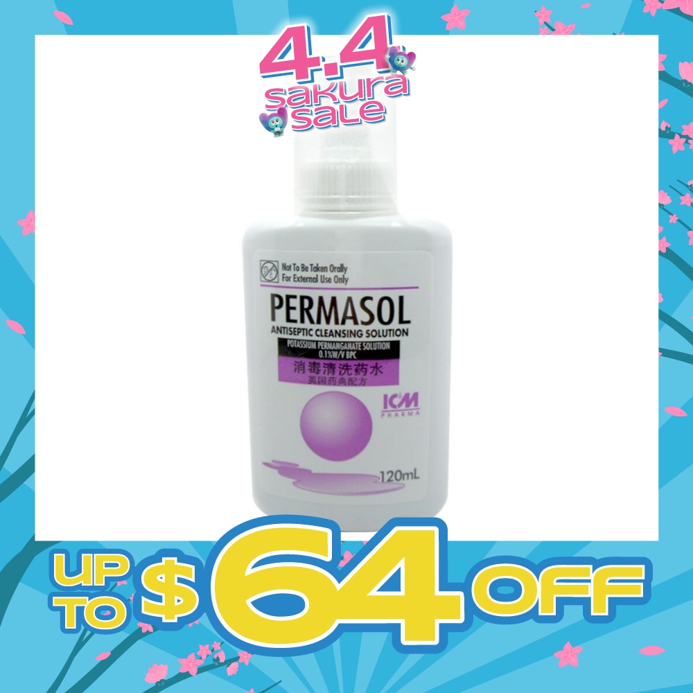 Permasol Antiseptic Cleansing Solution 120ml