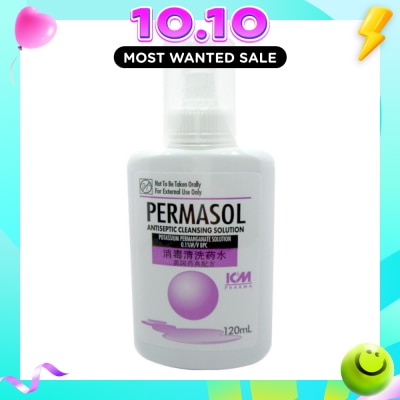 ICM PHARMA Permasol Antiseptic Cleansing Solution 120ml image