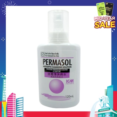 ICM PHARMA Permasol Antiseptic Cleansing Solution 120ml