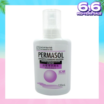 ICM PHARMA Permasol Antiseptic Cleansing Solution 120ml