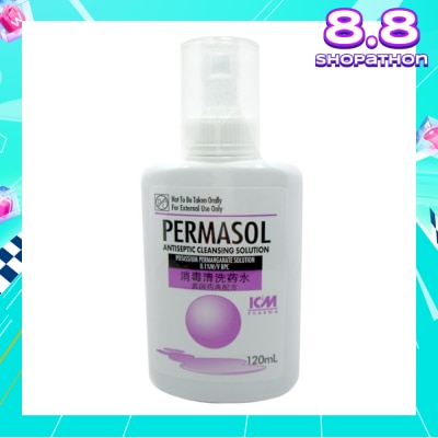 ICM PHARMA Permasol Antiseptic Cleansing Solution 120ml