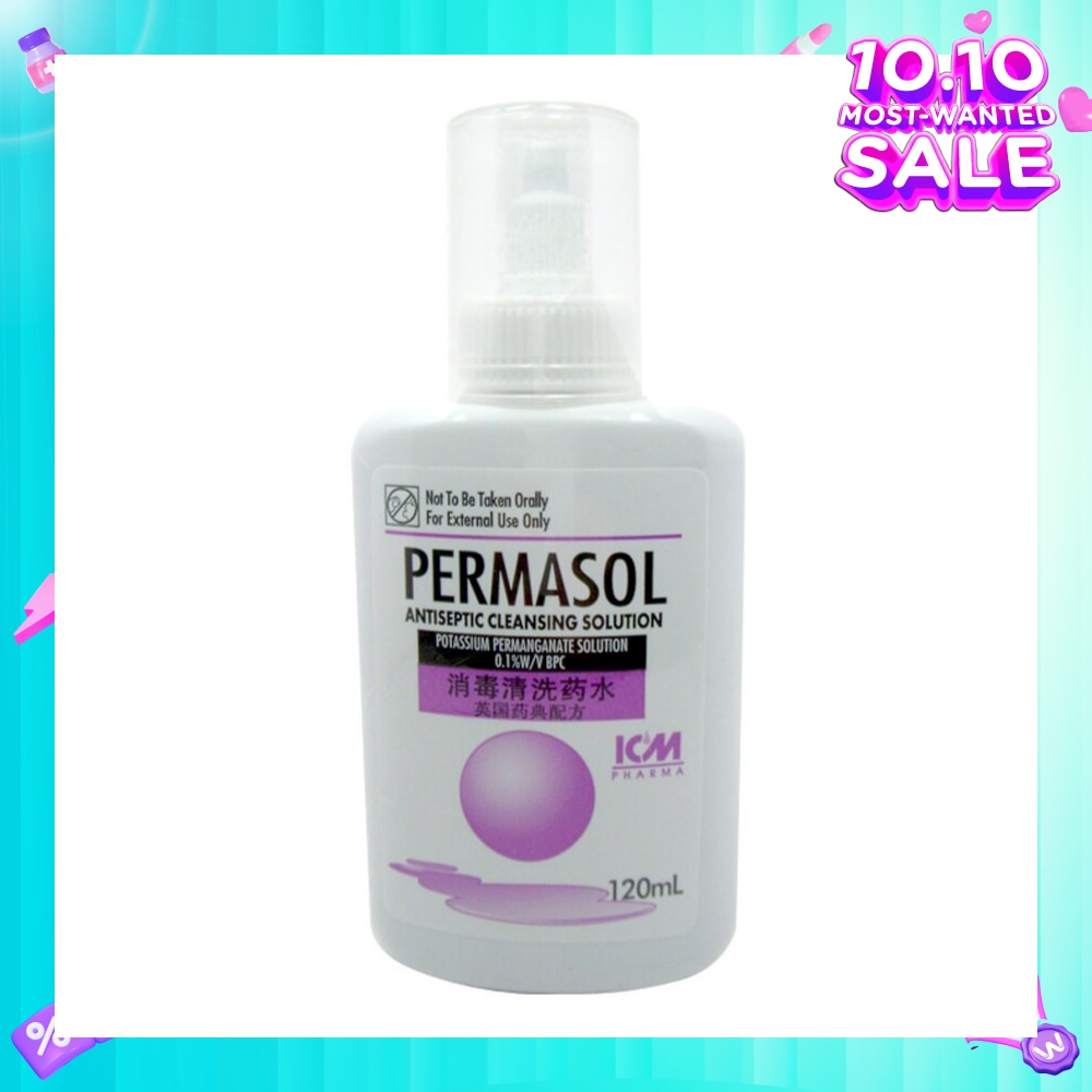 Permasol Antiseptic Cleansing Solution 120ml