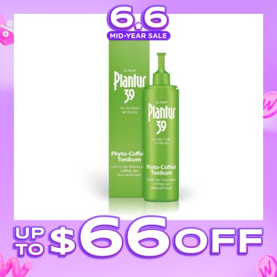 PLANTUR - Phyto-Caffeine Scalp Tonic For Hair Over 40 (Helps to Reduce Hair Loss) 200ml