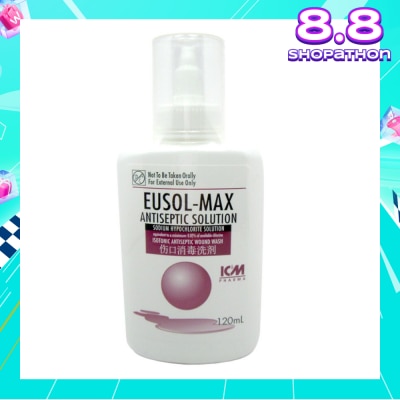 ICM PHARMA Eusol Max Antiseptic Solution 120ml
