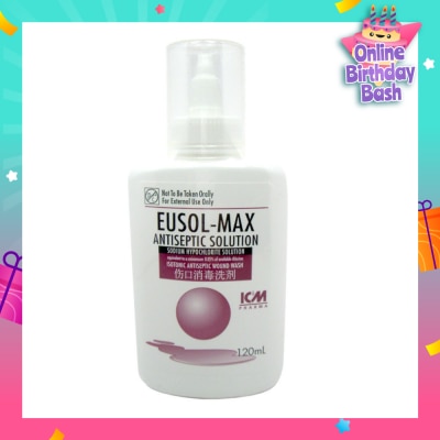 ICM PHARMA Eusol Max Antiseptic Solution 120ml