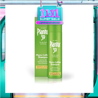 PLANTUR Phyto Caffeine Shampoo For Color Treated & Stressed Hair Over 40 (Helps to Reduce Hair Loss) 250ml image