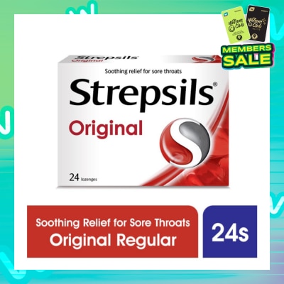 STREPSILS Lozenges Soothing Relief for Sore Throat Original 24s