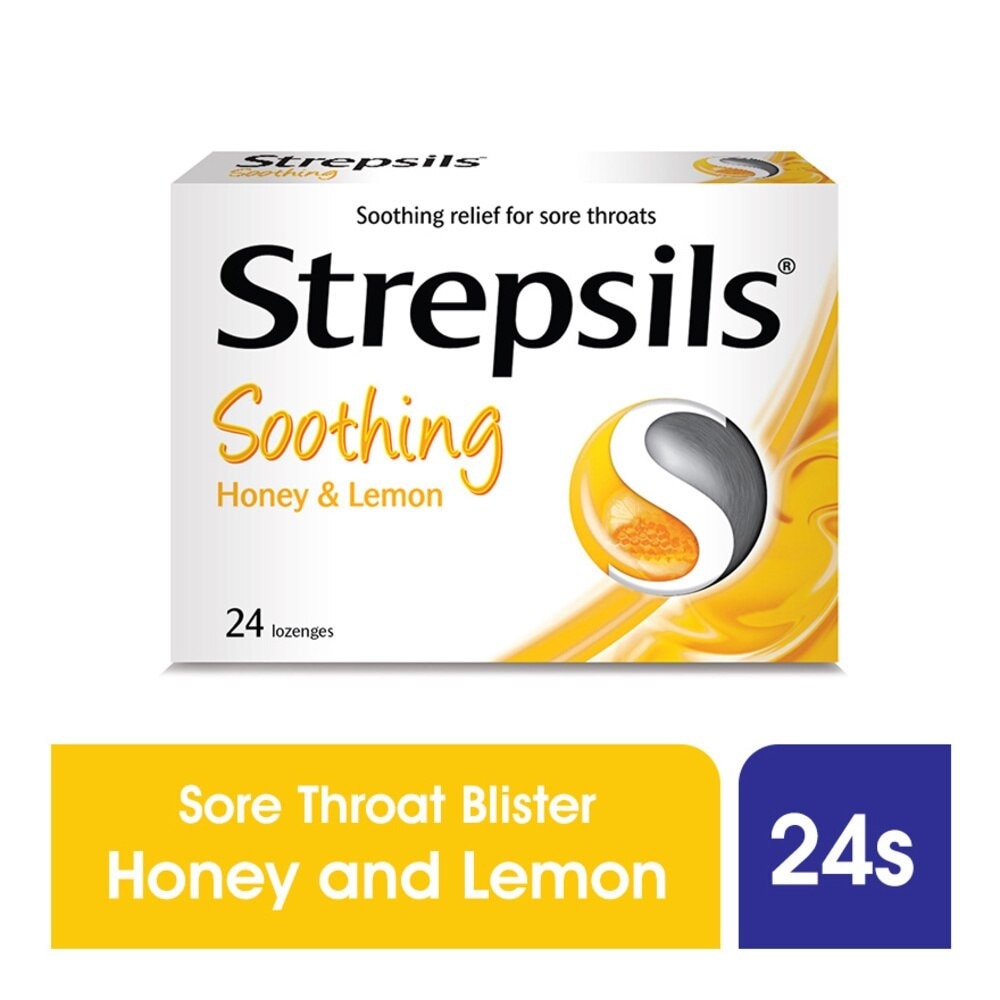 Lozenges Soothing Relief for Sore Throat Soothing Honey & Lemon 24s