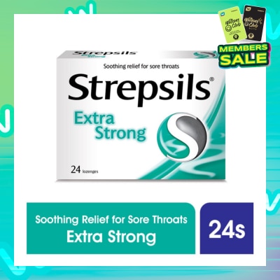 STREPSILS Lozenges Soothing Relief for Sore Throat Extra Strong 24s