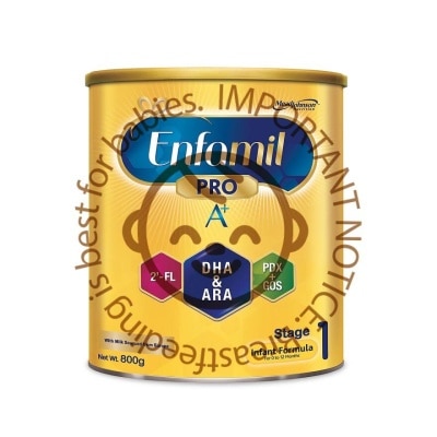 ENFAMIL A+ Infant Baby Milk Powder Formula Stage 1 (For 0mth - 12mths) 800g (Expiry: Jul`2026)