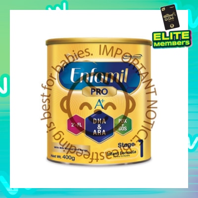 ENFAMIL A+ Infant Baby Milk Powder Formula Stage 1 (For 0mth - 12mths) 400g