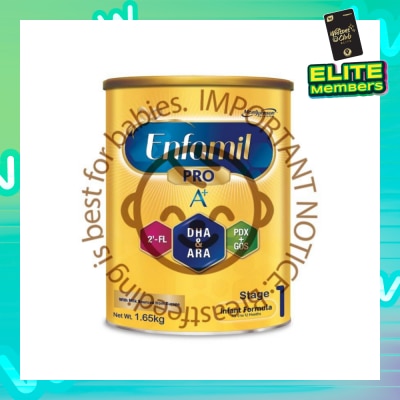 ENFAMIL A+ Infant Baby Milk Powder Formula Stage 1 (For 0mth - 12mths) 1.65kg