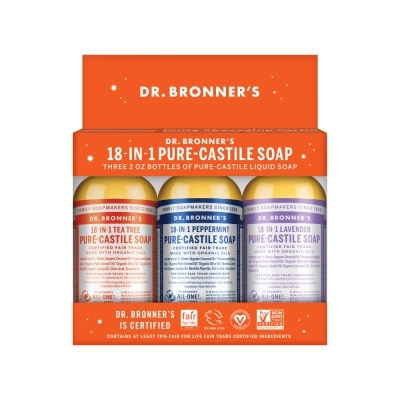 DR BRONNER'S [Christmas] 3-In-1 Pure-Castile Soap Packset 1s